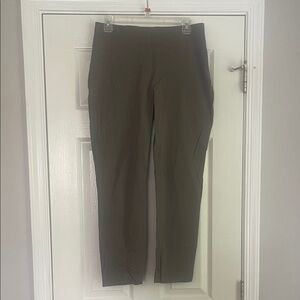 A New Day Brown High-Waisted Cropped Pencil Pants